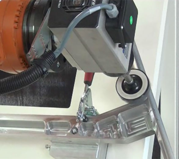 Ebavurage rayonnage robotisé aluminium - GEBE2