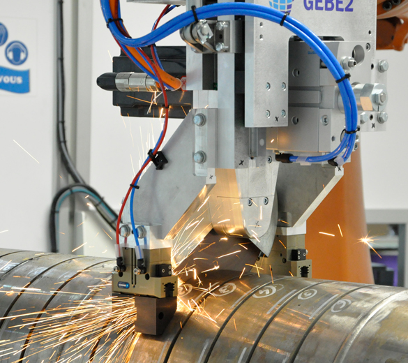 Levelling the welds beads - robotic grinding- GEBE2