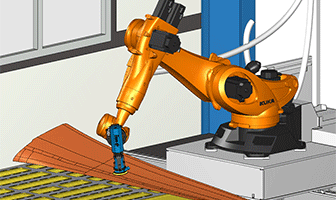 Programmation for robotic sanding - CAO