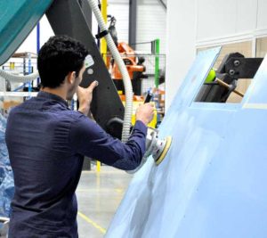 Robot collaboratif de ponçage composite - GEBE2